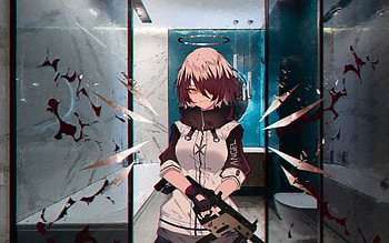 Exusiai, Arknights, japanese manga, anime characters, Arknights characters, Exusiai Arknights HD wallpaper