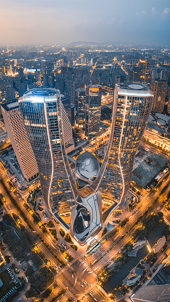 Cities, Architecture, City, Building, View From Above, Skyscrapers HD phone wallpaper