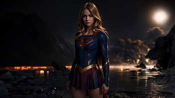 Super Girl , supergirl, superheroes, ai-girls, ai, artist, artwork, digital-art, artstation HD wallpaper