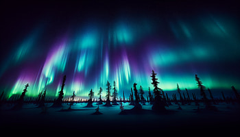 Aurora Night Sky, Northern Lights, aurora borealis, Night Sky, landscape, tree HD wallpaper