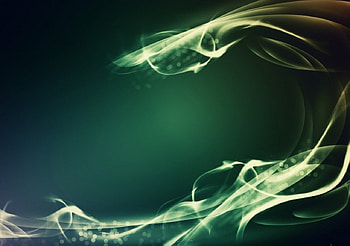 Green Wave, abstract, 3d, light, wave HD wallpaper