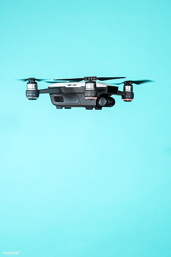 Flying drone, Blue background, Premium , graphic composition HD phone wallpaper