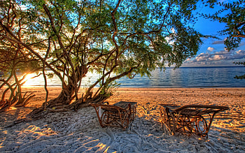 Landscape, Beach HD wallpaper