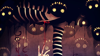 Abstract, Dark, Lines, Stripes, Streaks, Figurines, Figures HD wallpaper
