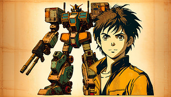 Dynamic Anime Boy with Mecha - Ultra, anime boy, Anime, mecha, character design, illustration HD wallpaper