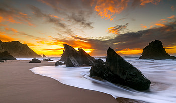 Sand, , Beach, Cloud, Nature, Sky, Sunrise HD wallpaper
