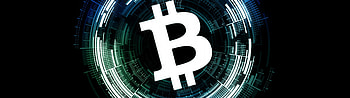 Bitcoin , Black background HD wallpaper