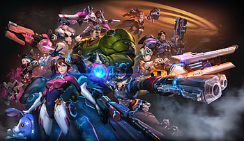 Overwatch game art, gaming HD wallpaper