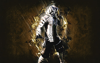 Fortnite Mask White Master Key Skin, Fortnite, main characters, green stone background, Mask White Master Key, Fortnite skins, Mask White Master Key Skin, Mask White Master Key Fortnite, Fortnite characters HD wallpaper