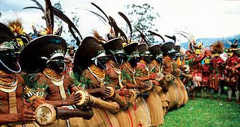 Papua New Guinea , backgrounds, Guinea pig, Flag HD wallpaper