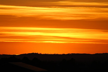 Orange sky, Black, Yellow, Orange, Sky HD wallpaper
