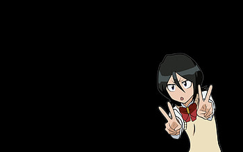 Peace!, bleach, peace, rukia HD wallpaper