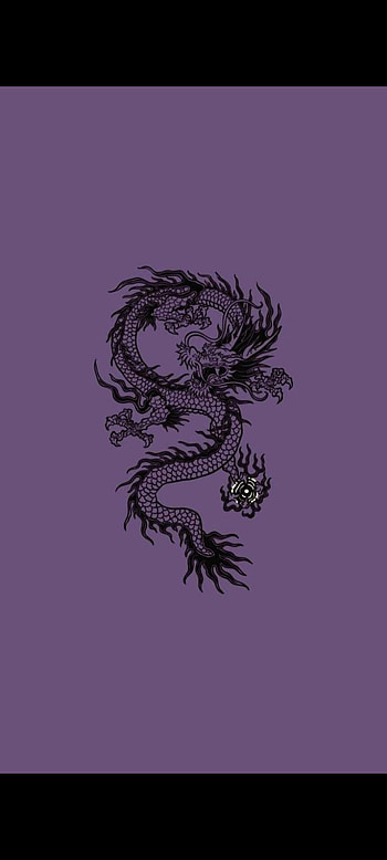 Dragon, purple HD phone wallpaper