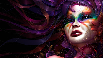 color ab face, face, ab, fantasy, color HD wallpaper