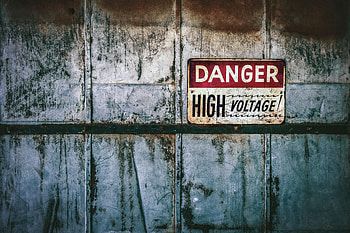 Words, Inscription, Warning, Danger, High Voltage HD wallpaper