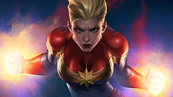 Artwork Of Captain Marvel, captain-marvel, superheroes, artist, artwork, digital-art, artstation HD wallpaper