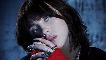 Billie Eilish - Cool Blue Vibes, music, Billie Eilish HD wallpaper