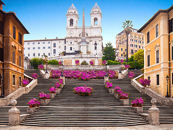Spanish Steps, Beautiful , Rome's landmarks, Stunning backgrounds HD wallpaper