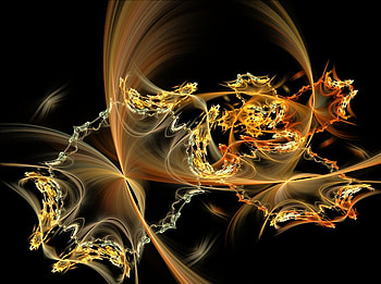 star, rainbow, fantasy, color spray, fractals HD wallpaper