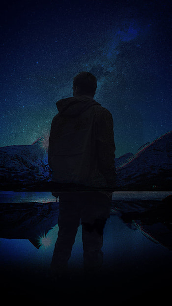 View, atmosphere, sky, blue, dark, depressed HD phone wallpaper