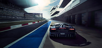 Lamborghini Aventador SVJ, race track HD wallpaper