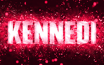 Happy Birtay Kennedi, , pink neon lights, Kennedi name, creative, Kennedi Happy Birtay, Kennedi Birtay, popular american female names, with Kennedi name, Kennedi HD wallpaper