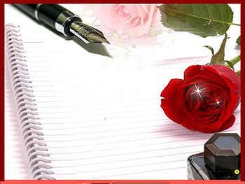 Love Copy With Red Rose !!!, rose, abstract, graphy, love, red, copy, redrose, pen HD wallpaper