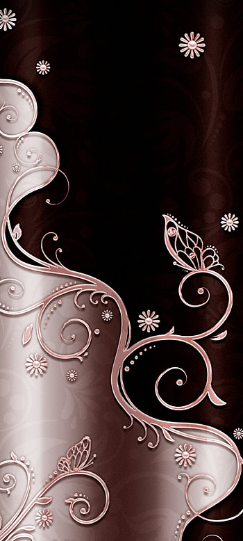 Luxury line Butterfly, magenta, art, Golden HD phone wallpaper