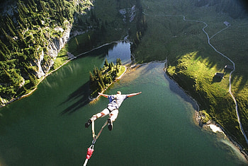 Switzerland, Bungee Jumping HD wallpaper
