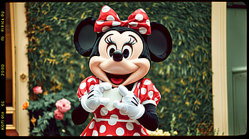 Minnie Mouse Ultra : Cheerful Charm, Minnie Mouse, Disney, costume, polka dot HD wallpaper