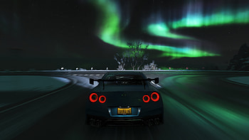 Forza Horizon 4 Nissan Gtr Northern Lights , forza-horizon-4, nissan-gtr, nissan, northern-lights, aurora, games, video-games, cars HD wallpaper