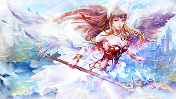 Beautiful Angel, art, girl, beautiful, angel, woman, digital, fantasy, pretty, female HD wallpaper