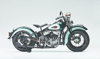 Classic 1945 Harley-Davidson Flathead, Green, 1945, , Bike HD wallpaper