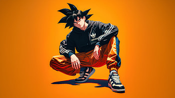 Dragon Ball Goku X Adidas, goku, anime, artwork, art, digital-art, ai, dragon-ball-super, artist HD wallpaper