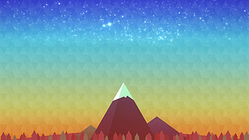 Minimalism Mountain Peak, minimalism, mountain, peak, artist HD wallpaper