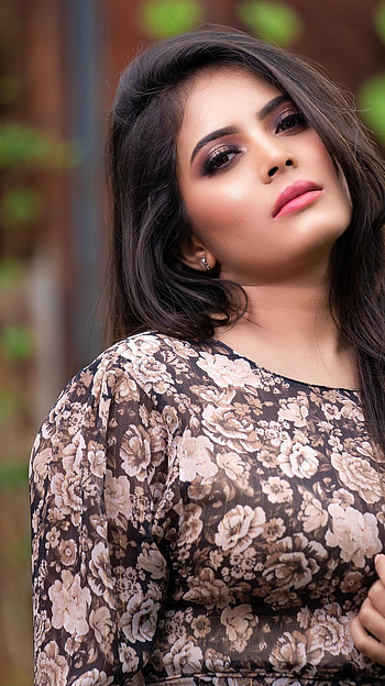 Kruthika Rao, kannada actress, beautiful HD phone wallpaper