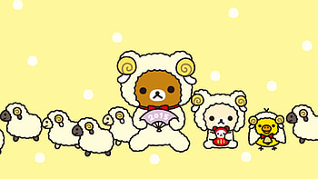 Rilakkuma Duck, Cute HD wallpaper