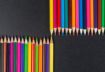 Macro, Miscellanea, Miscellaneous, Multicolored, Motley, Pencils, Acute, Sharp HD wallpaper