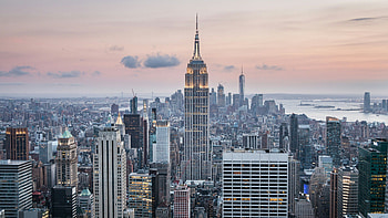 Skyline travels, New York's allure, Top backgrounds, Urban splendor HD wallpaper