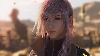Lighting, final fantasy xiii, final fantasy series, glow, pink hair, long hair, square enix, screenshot, lightning, 3d, solo, female HD wallpaper