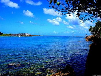 Blue, sea HD wallpaper