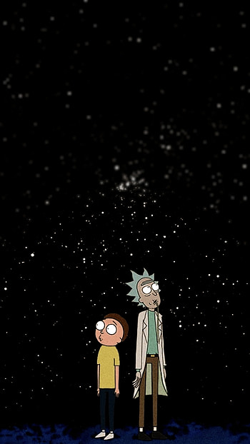 rick and mlrty space, crazy HD phone wallpaper