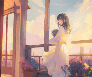 Golden Afternoon — Anime Girl, Anime, girl, anime girl HD wallpaper