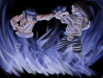 Hinata vs Neji, blast, power HD wallpaper