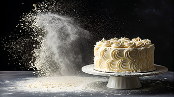 Vanilla Cake Elegance: A Frosted Delight in Stunning Detail, vanilla cake, cake, frosting, flour, dessert HD wallpaper