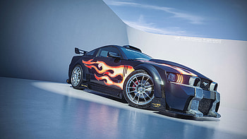 Razors Ford Mustang, ford-mustang, cars, behance HD wallpaper