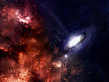 Universe, Stars, Galaxy, Black Hole HD wallpaper