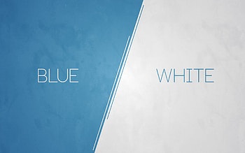 Blue vs white, blue, white, abstract HD wallpaper