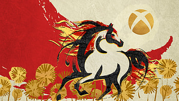 Lunar New Year 2026, Lunar New Year, Horse, Xbox HD wallpaper