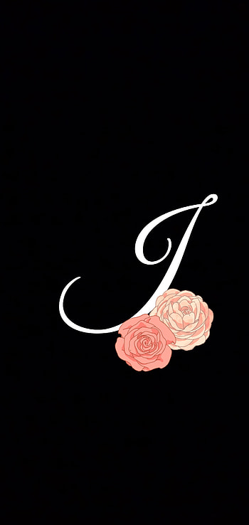 Letter J initial, flowers, letter_J HD phone wallpaper